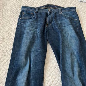 AG Adriano Goldschmied The Everett Slim Straight Denim Blue Jeans AG-ED Denim